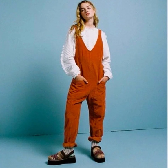 Free People Pants - Free People We the Free High Roller Corduroy Jumpsuit
Size Large